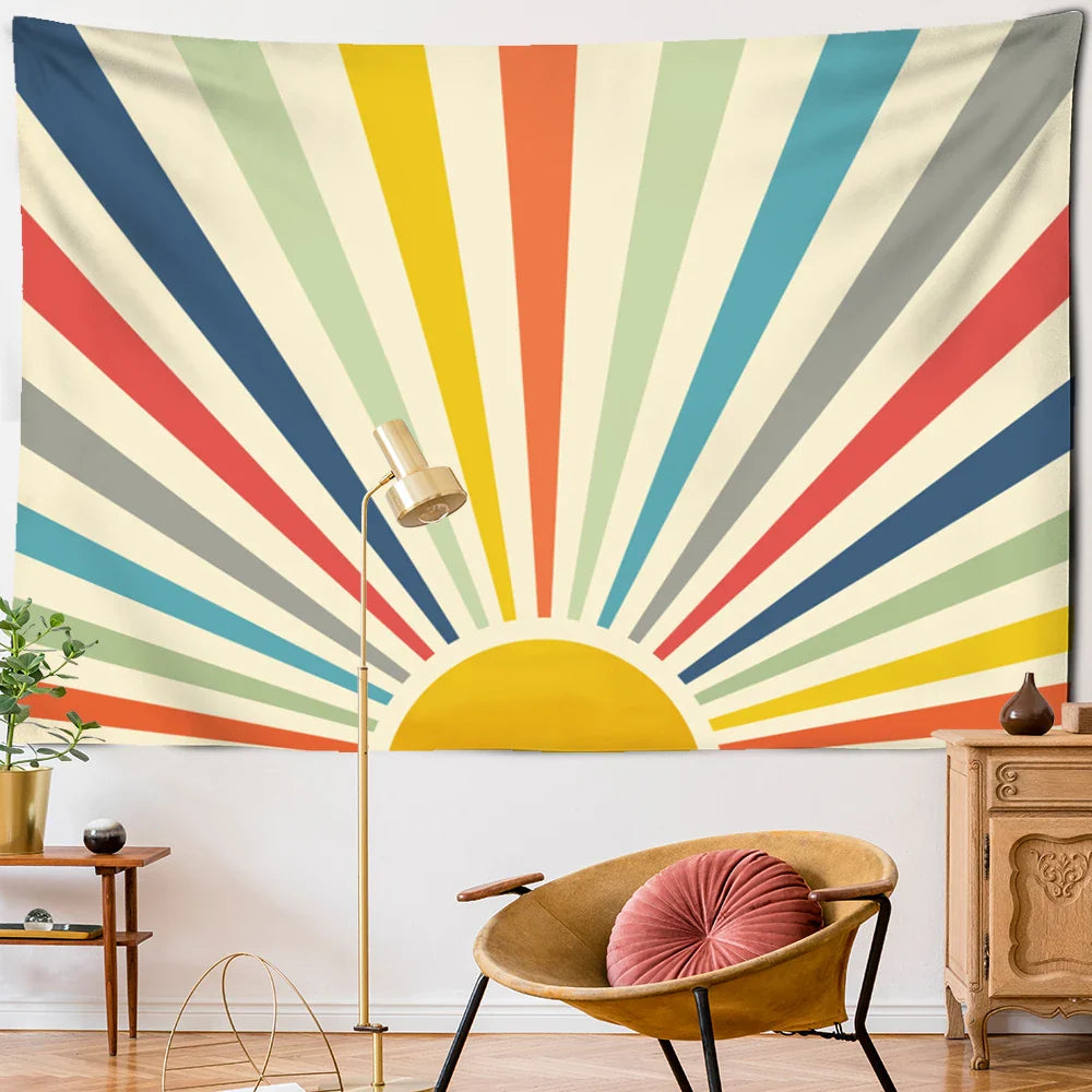Lisslune | Retro Sunrise Tapestry
