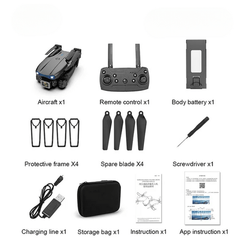 Lisslune | AeroPro - Drone with 4K UHD camera and long battery life