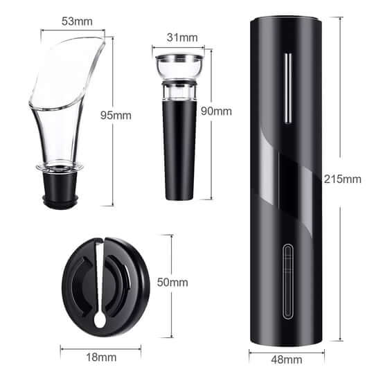 Lisslune | VinoLift Electric Wine Opener Set – Effortless Cork Removal
