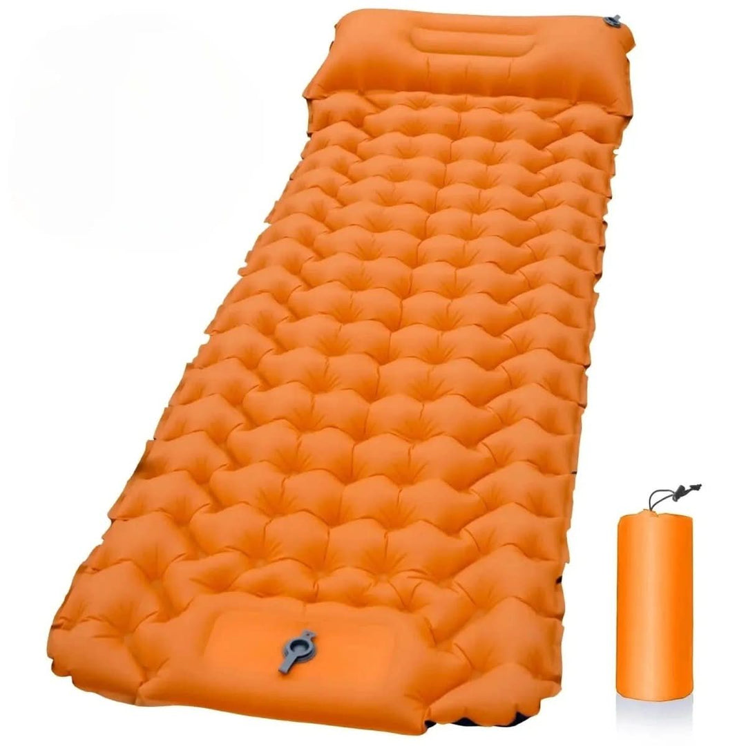 Lisslune | Inflatable Camping Mattress with Foot Pump & Ergonomic Comfort