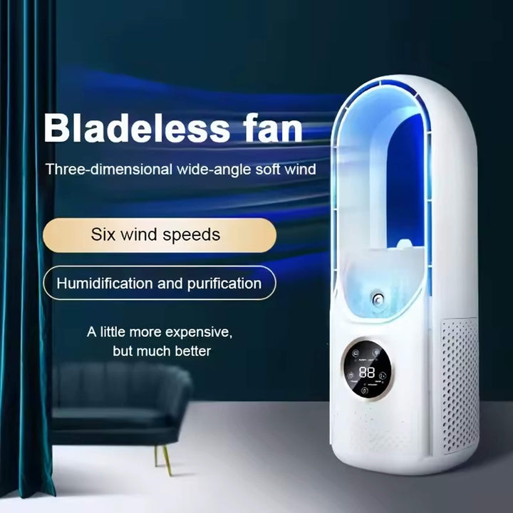 Lisslune | Bladeless Portable Air Conditioner | Ultra-Quiet, Ergonomic Design & Ideal for Home and Office Use
