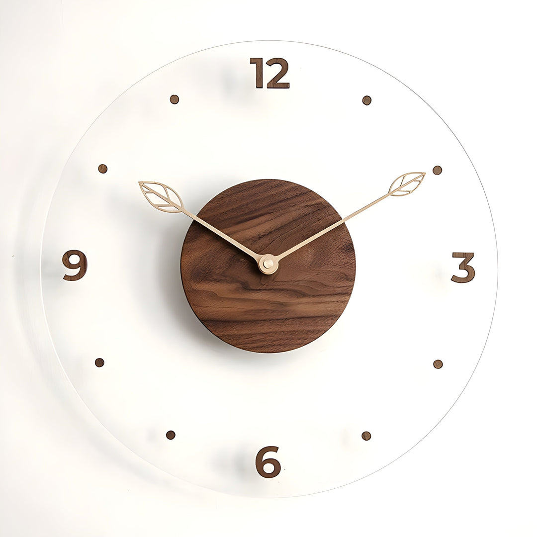 Lisslune | QuietWood – Minimalistic, silent wall clock with a simple design for any room