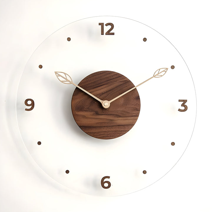Lisslune | QuietWood – Minimalistic, silent wall clock with a simple design for any room