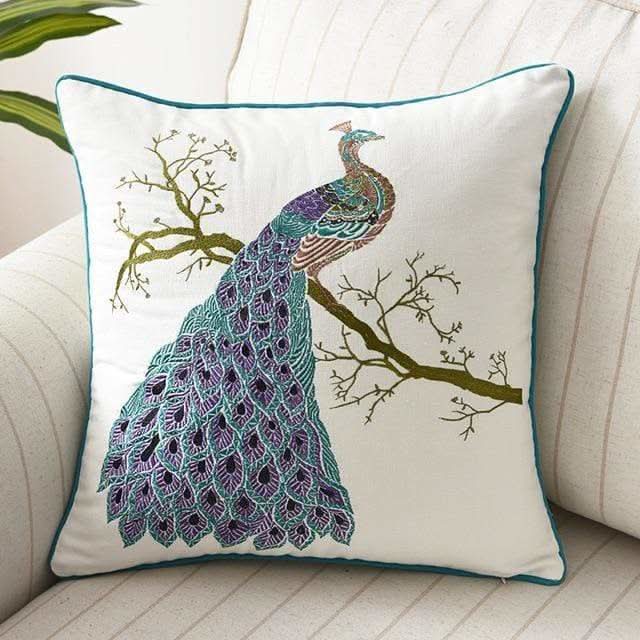 Lisslune | Country-Style Embroidered Cushion Cover 45x45 cm