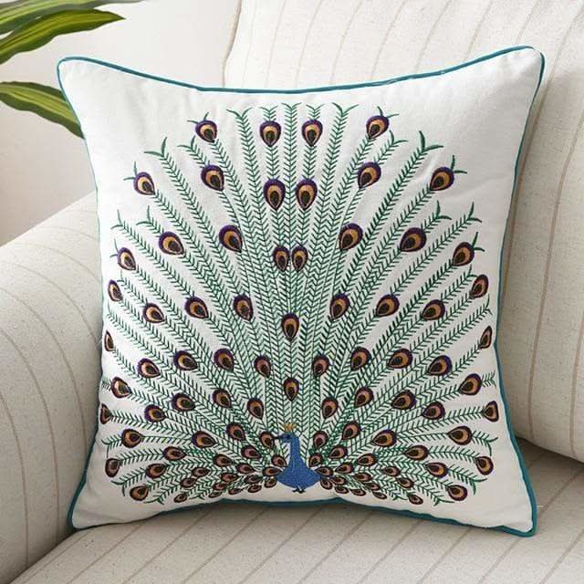 Lisslune | Country-Style Embroidered Cushion Cover 45x45 cm