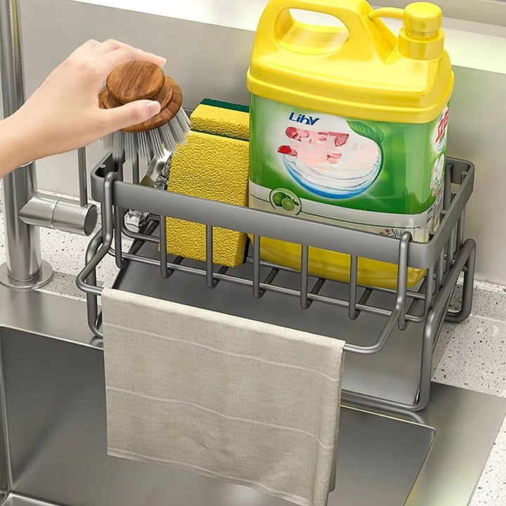 Lisslune | All-in-One Sponge Soap Cloth Self-Draining Rack