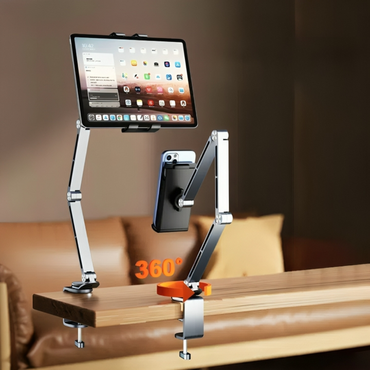 Lisslune | Altivo – 360° Adjustable Aluminium Stand for Tablets & Smartphones