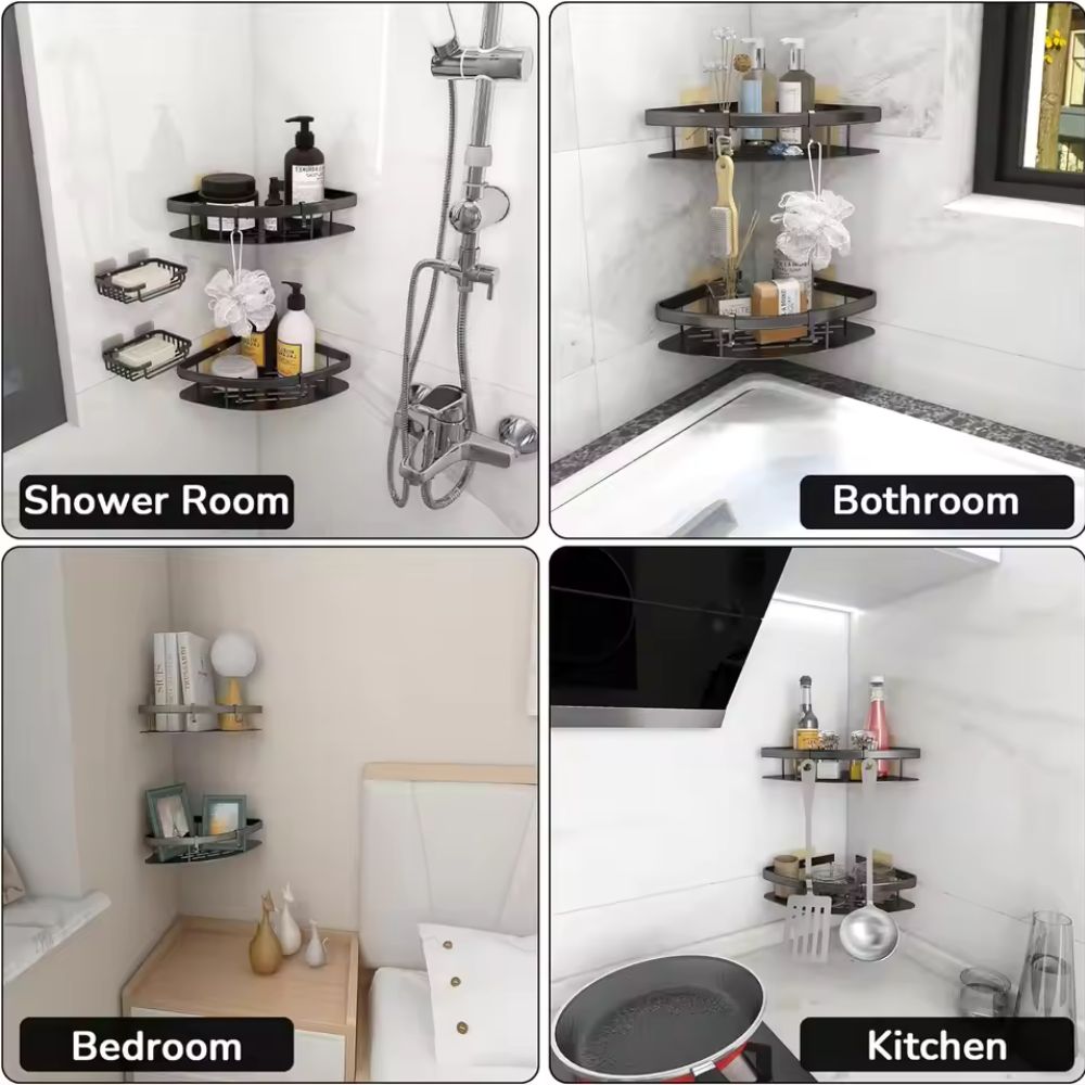 Lisslune | Aluma Curve Shower Caddy