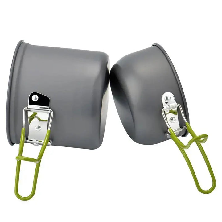 Lisslune | Camping Cookware Set with Stainless Steel Cutlery and Carry Bag
