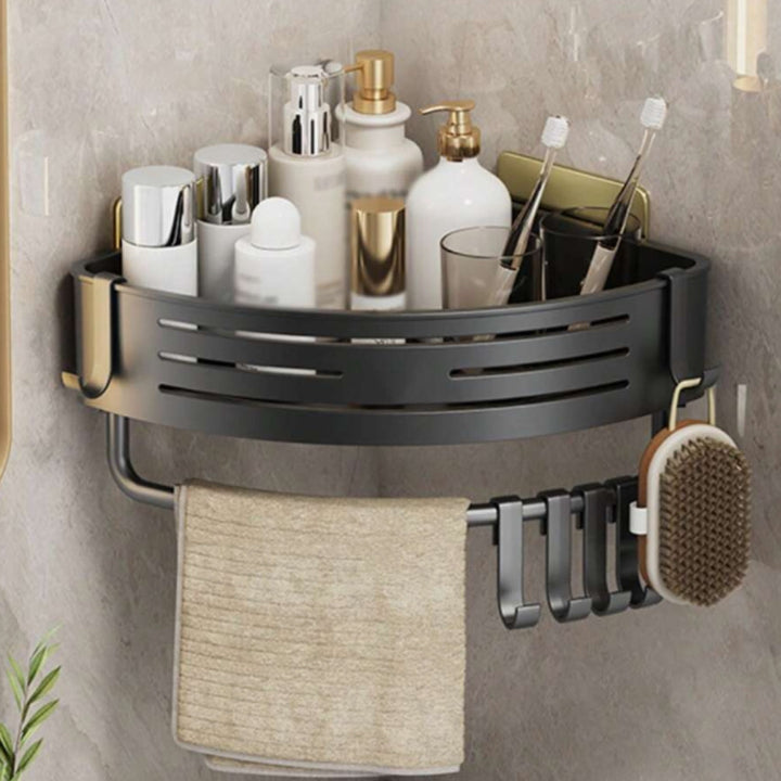 Lisslune | Aluminum Corner Shower Caddy Rack