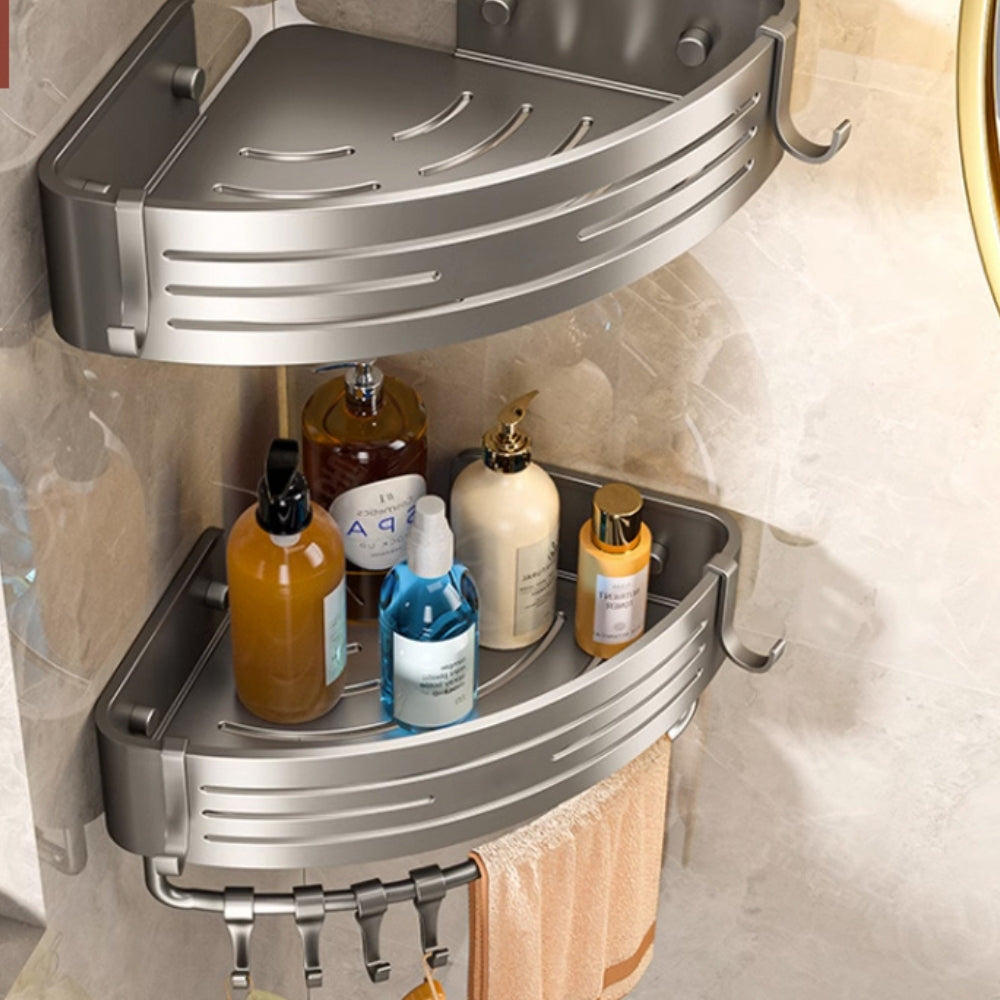 Lisslune | Aluminum Corner Shower Caddy Rack