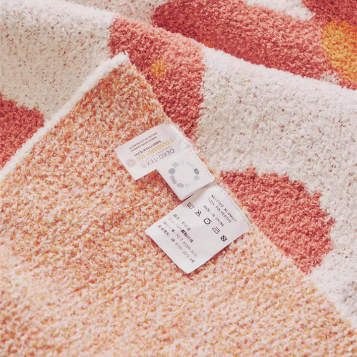 Lisslune | Alvian Floral Soft Knit Throw Blanket