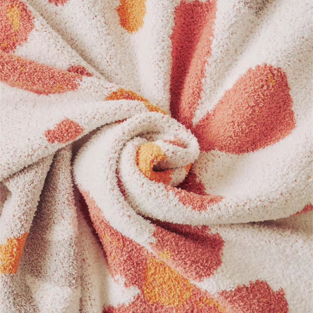 Lisslune | Alvian Floral Soft Knit Throw Blanket
