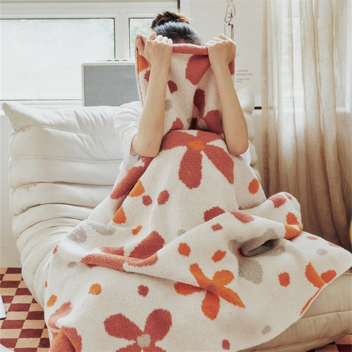 Lisslune | Alvian Floral Soft Knit Throw Blanket