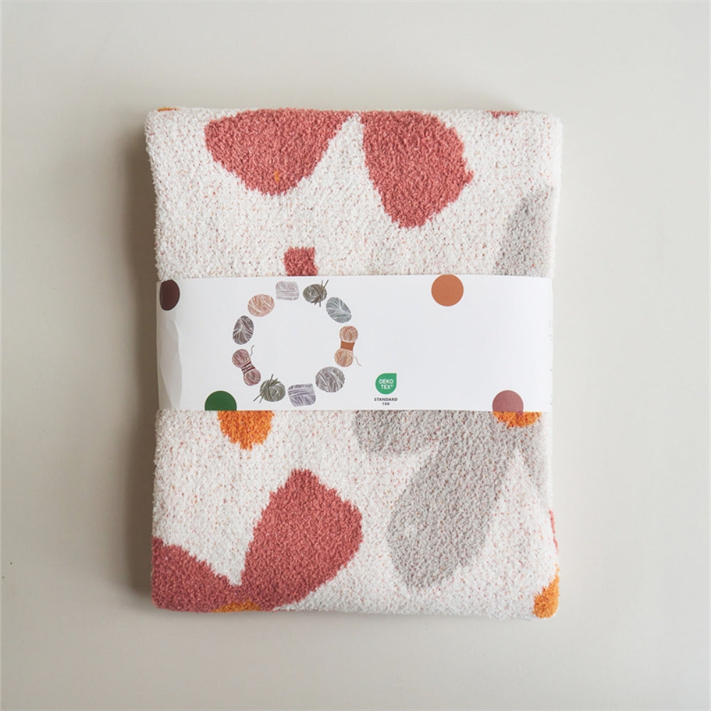 Lisslune | Alvian Floral Soft Knit Throw Blanket
