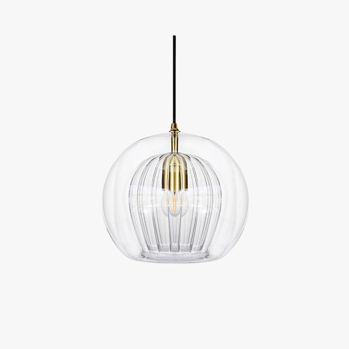 Lisslune | ShineSphere - Amber Pendant Light with Radiant Elegance