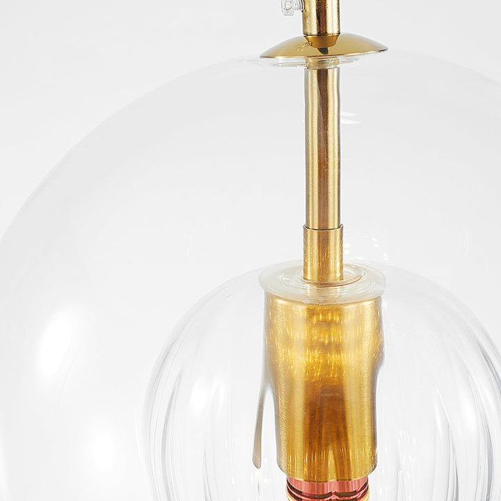 Lisslune | ShineSphere - Amber Pendant Light with Radiant Elegance