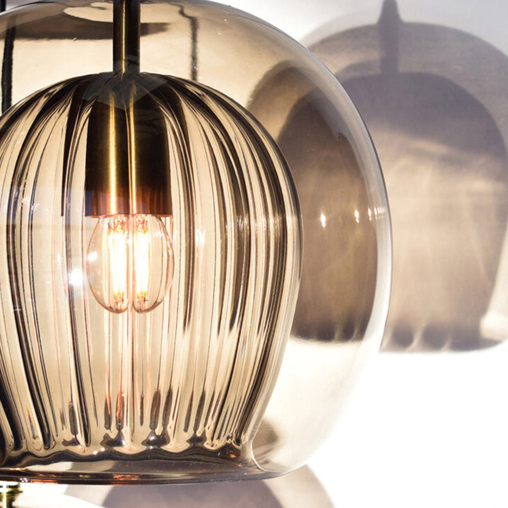 Lisslune | ShineSphere - Amber Pendant Light with Radiant Elegance