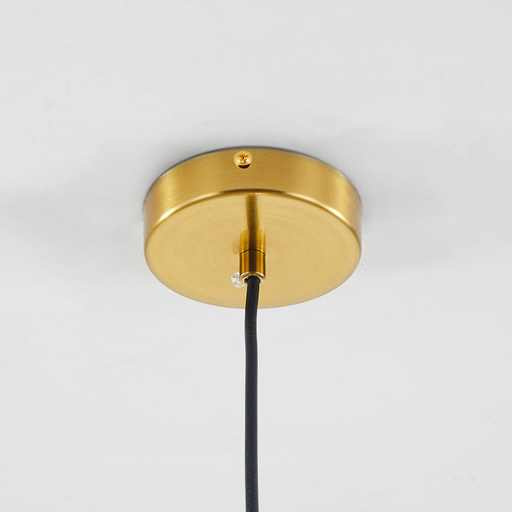 Lisslune | ShineSphere - Amber Pendant Light with Radiant Elegance