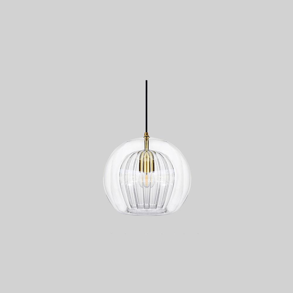 Lisslune | ShineSphere - Amber Pendant Light with Radiant Elegance