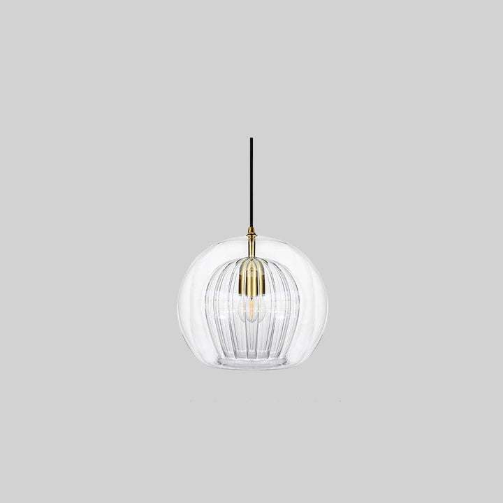 Lisslune | ShineSphere - Amber Pendant Light with Radiant Elegance