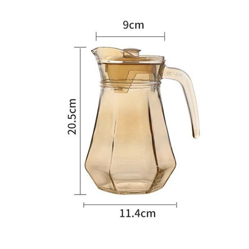 Lisslune | Amber hexagonal Glass Cups