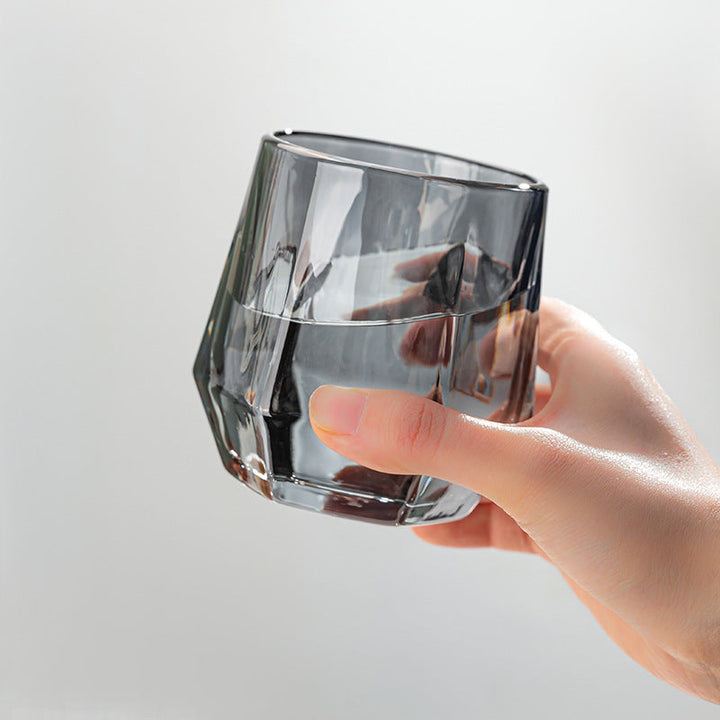 Lisslune | Amber hexagonal Glass Cups