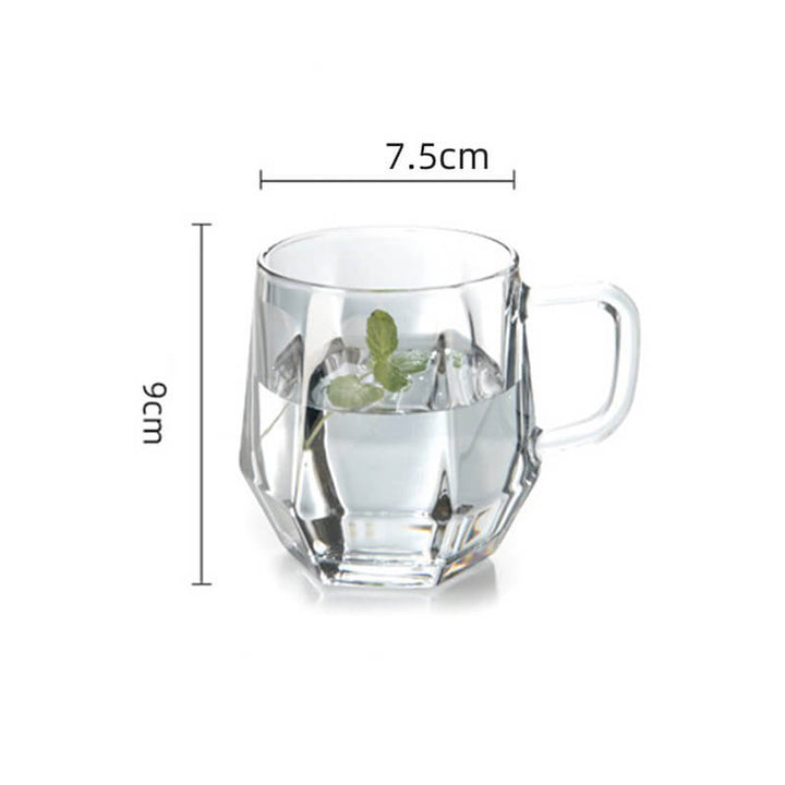 Lisslune | Amber hexagonal Glass Cups