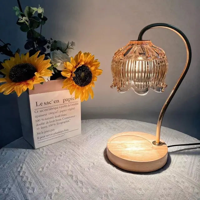 Lisslune | Luminara CrystalGlow – Elegant table lamp with unique glass design