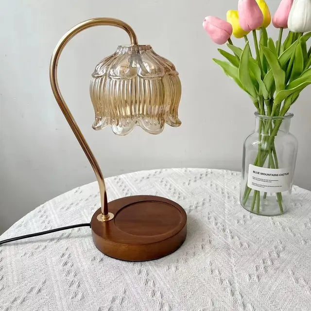 Lisslune | Luminara CrystalGlow – Elegant table lamp with unique glass design