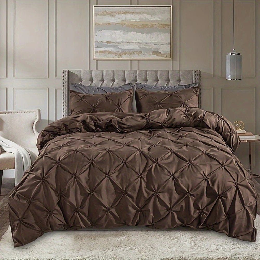 Lisslune | Amore Luxury Pinch Pleat Duvet Cover Set