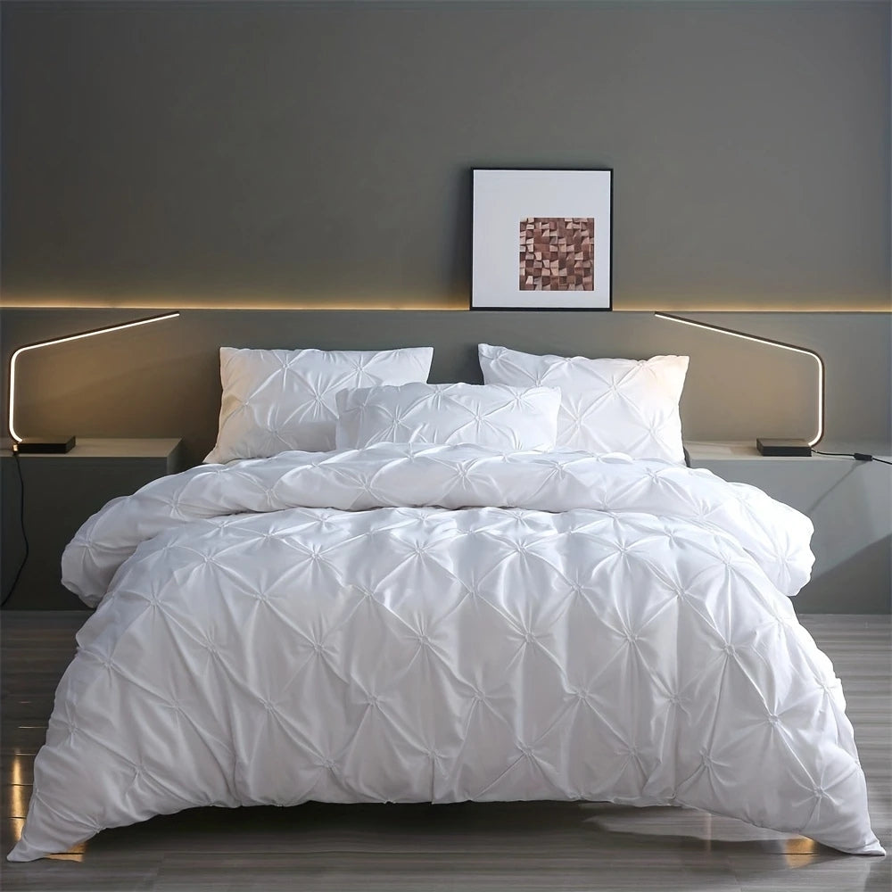 Lisslune | Amore Luxury Pinch Pleat Duvet Cover Set