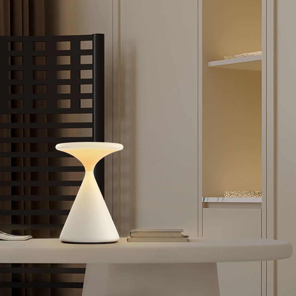 Lisslune | Hourglass Cordless LED Table Lamp with Touch Dimmer