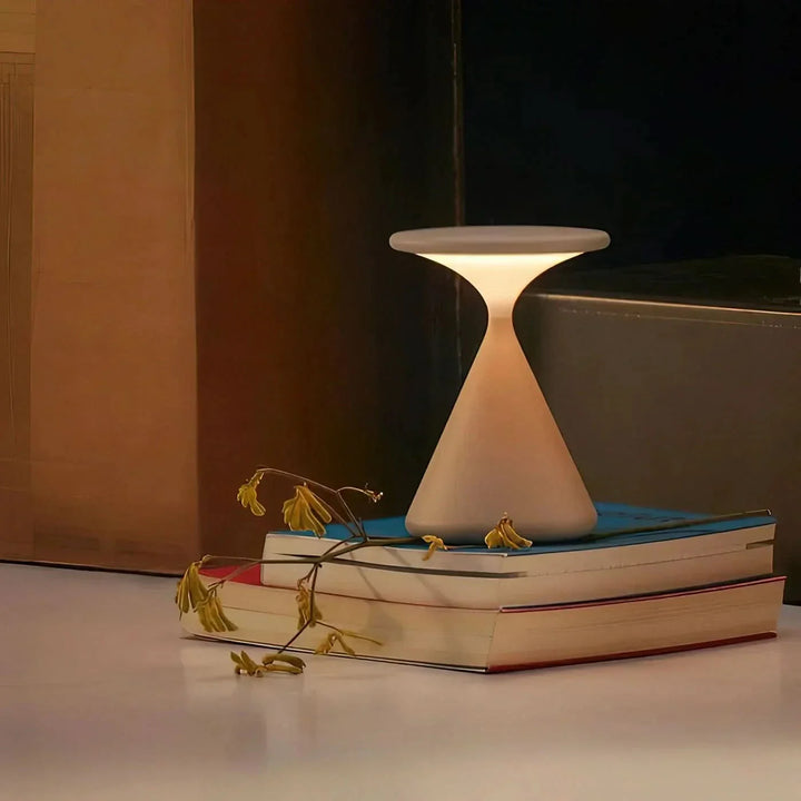 Lisslune | Hourglass Cordless LED Table Lamp with Touch Dimmer