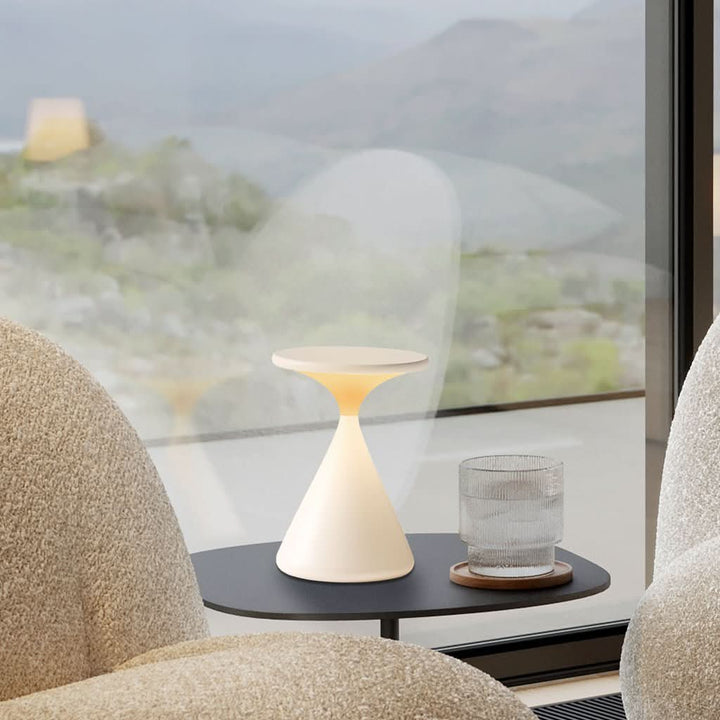 Lisslune | Hourglass Cordless LED Table Lamp with Touch Dimmer