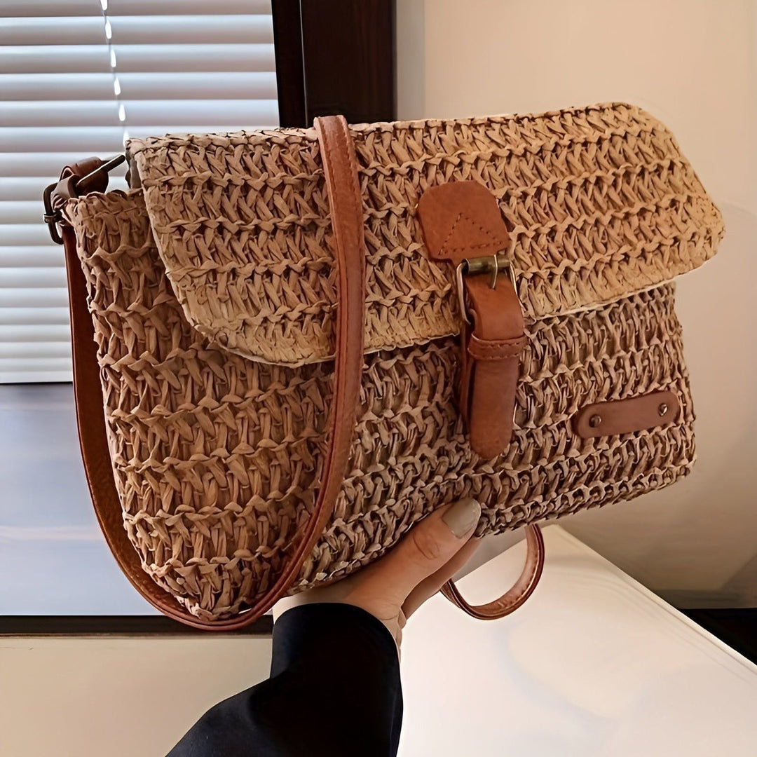 Lisslune | Woven Beach Bag – Lightweight Summer Tote for Beach & Everyday Use