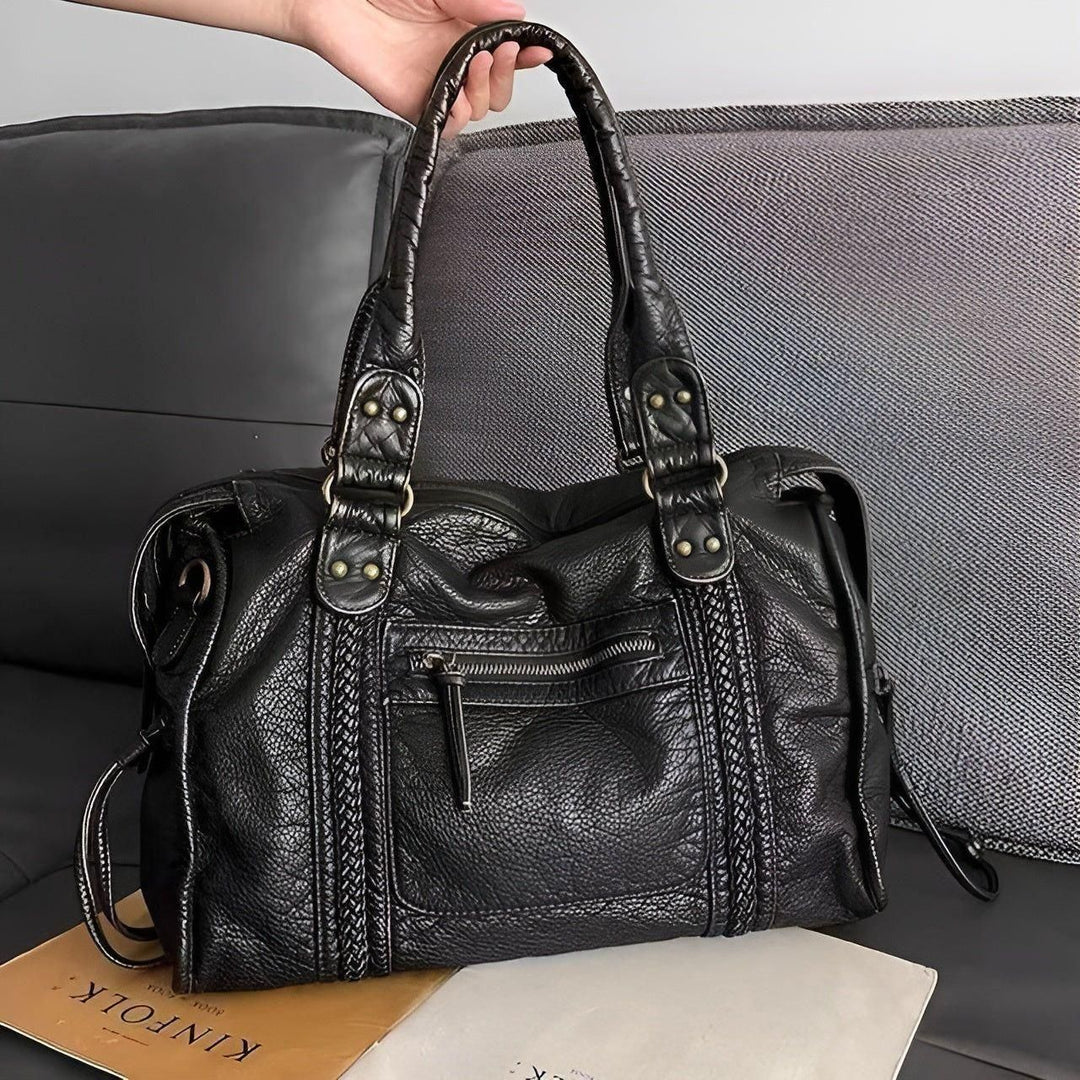 Lisslune | Genuine Leather Shoulder Bag – Elegant & Durable Handbag for Work and Everyday Use