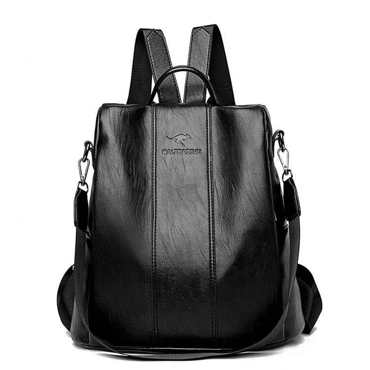 Lisslune | Theft-Proof Leather Backpack for Women in Vintage Style