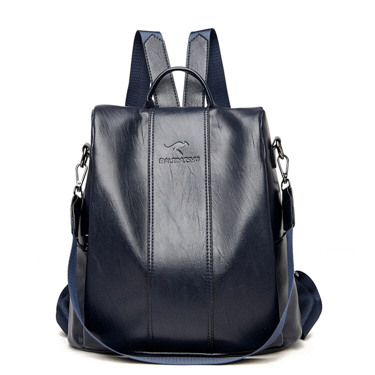 Lisslune | Theft-Proof Leather Backpack for Women in Vintage Style