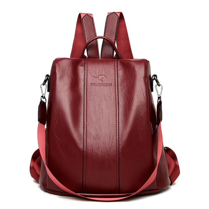 Lisslune | Theft-Proof Leather Backpack for Women in Vintage Style