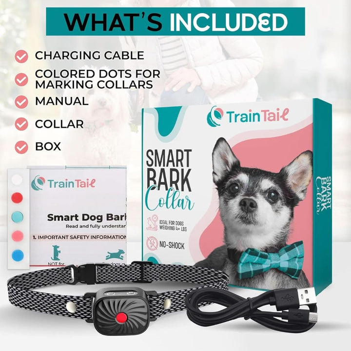 Lisslune | Anti-bark collar for small dogs with sound & vibration