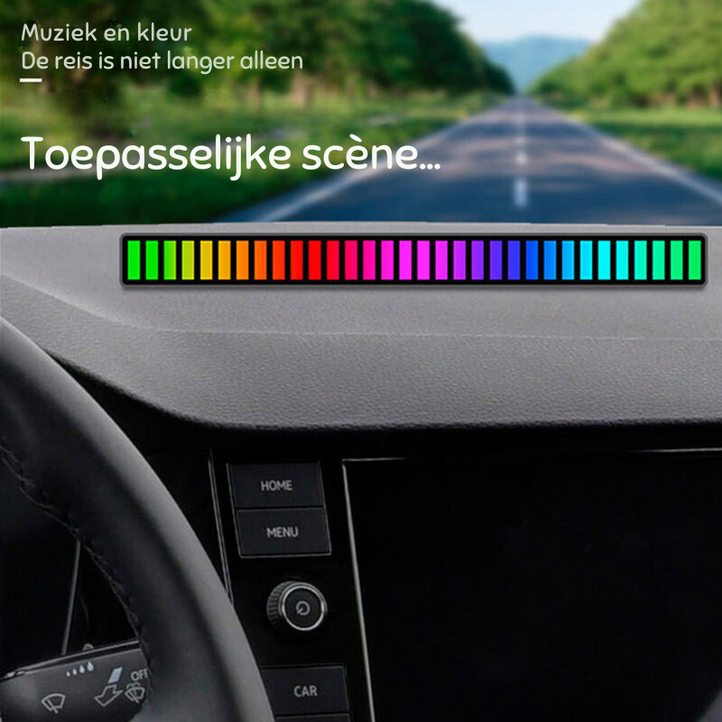 Lisslune | Smart Sound-Activated RGB Light Bar | Music Sync LED Ambient Lighting
