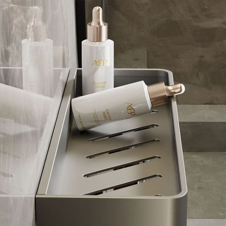 Lisslune | Elegant Wall Shelf for Stylish Bathroom Organization without Drilling