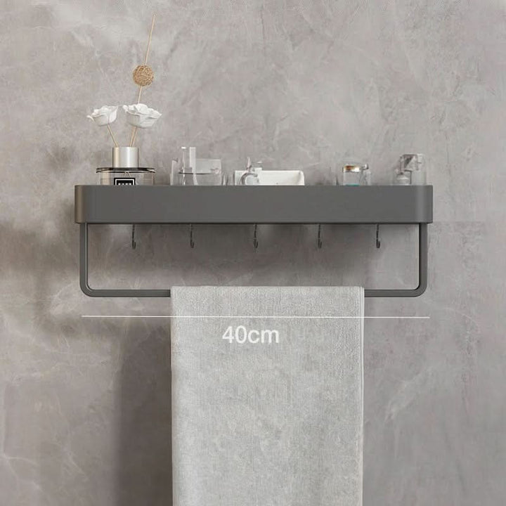 Lisslune | Elegant Wall Shelf for Stylish Bathroom Organization without Drilling