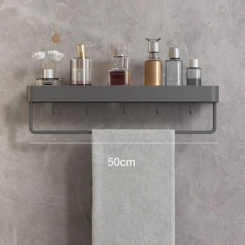 Lisslune | Elegant Wall Shelf for Stylish Bathroom Organization without Drilling