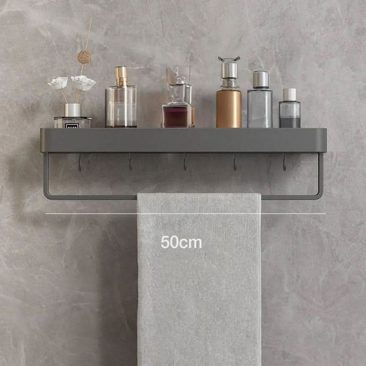 Lisslune | Elegant Wall Shelf for Stylish Bathroom Organization without Drilling