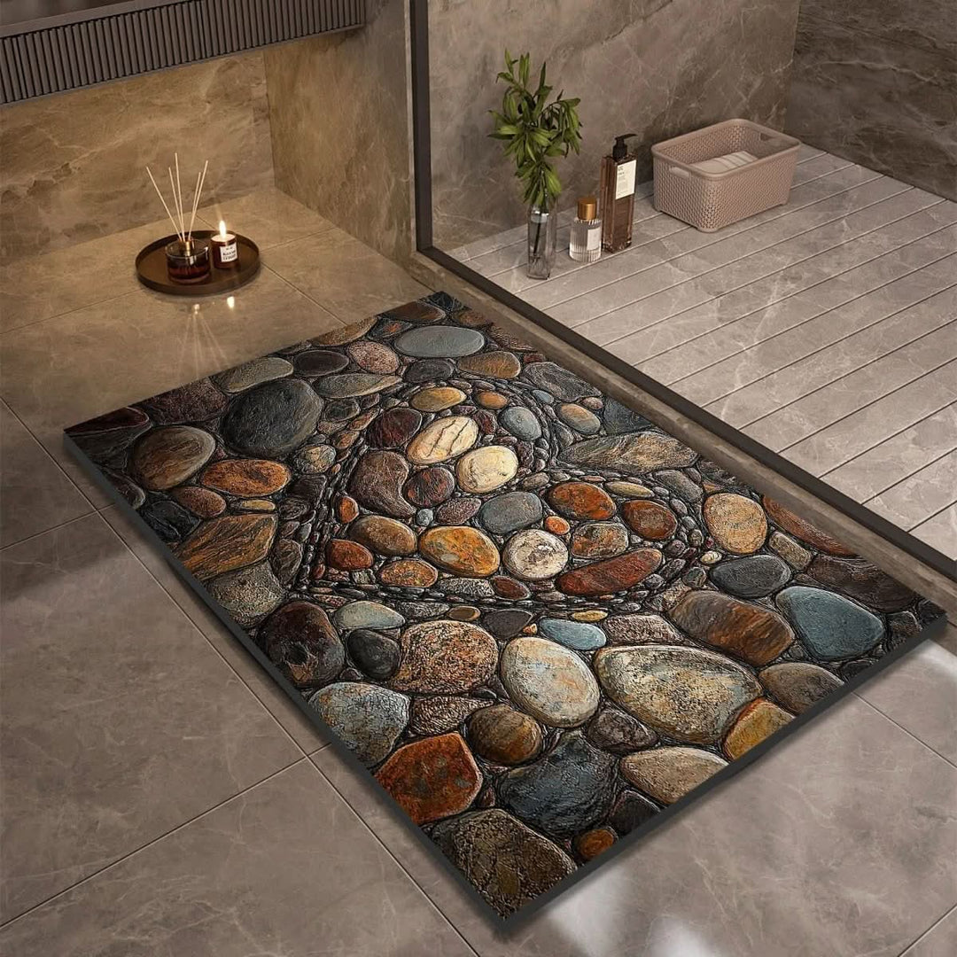 Lisslune | Diatomaceous Earth Bath Mat for Safety & Comfort