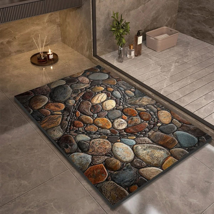 Lisslune | Diatomaceous Earth Bath Mat for Safety & Comfort