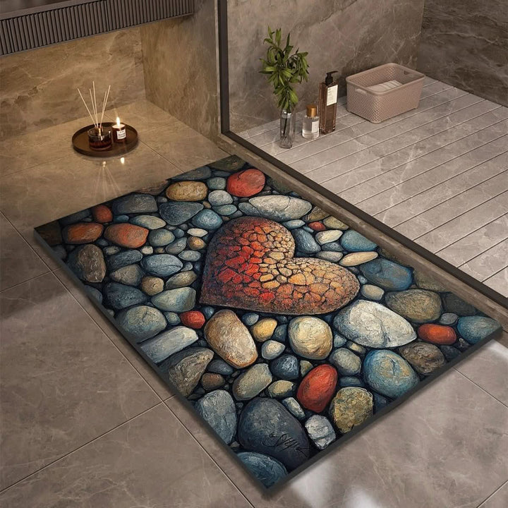 Lisslune | Diatomaceous Earth Bath Mat for Safety & Comfort