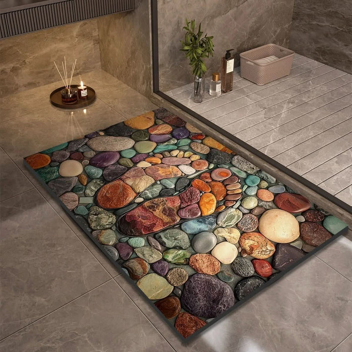 Lisslune | Diatomaceous Earth Bath Mat for Safety & Comfort